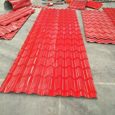 0.125-2.5mmの規則的なスパンコールPrepainted屋根ふきシートは色30g/m2に電流を通した