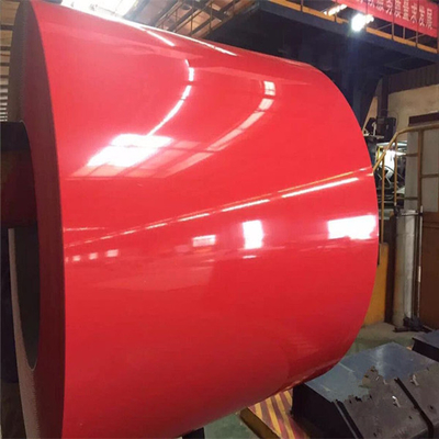 赤いPpgiは電流を通された鋼鉄コイル30-275g/M2色を塗った鋼鉄ロールにPrepainted