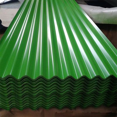 PE 30-275g/M2の緑の金属の屋根はRAL 9012に着色した波形の金属板をパネルをはめる