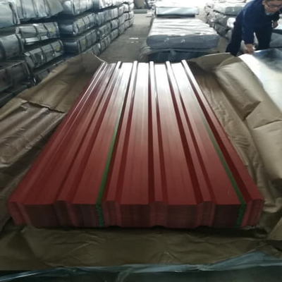 SGHCの青い金属板PPGIは金属の屋根瓦を波形を付けた