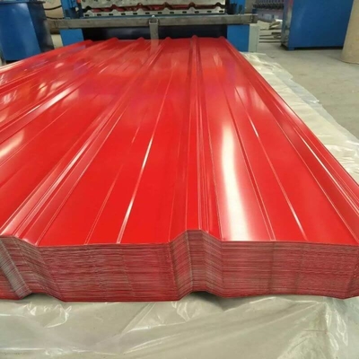 750mm色上塗を施してある屋根を付けるシートSGCCのGI色上塗を施してある波形シート