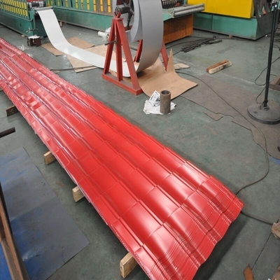 ISO 18001亜鉛上塗を施してある屋根を付けるシートAZ160青い色の屋根版