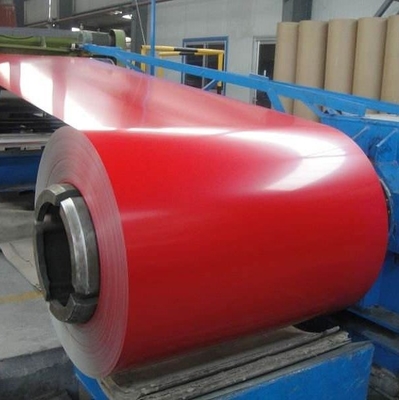 ISO9001赤いPrepainted電流を通された鋼鉄コイルのGIシートのゼロ スパンコールPPGI 610mm